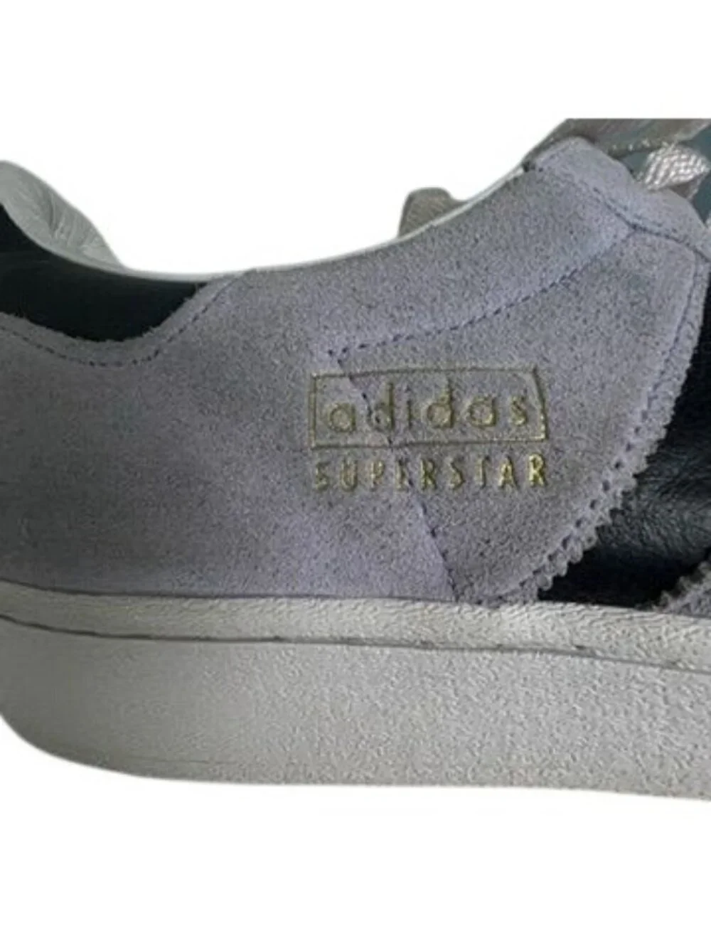 Adidas Superstar Dust Purple H68174 Mens 10.5 Suede Shell Toe Sneakers